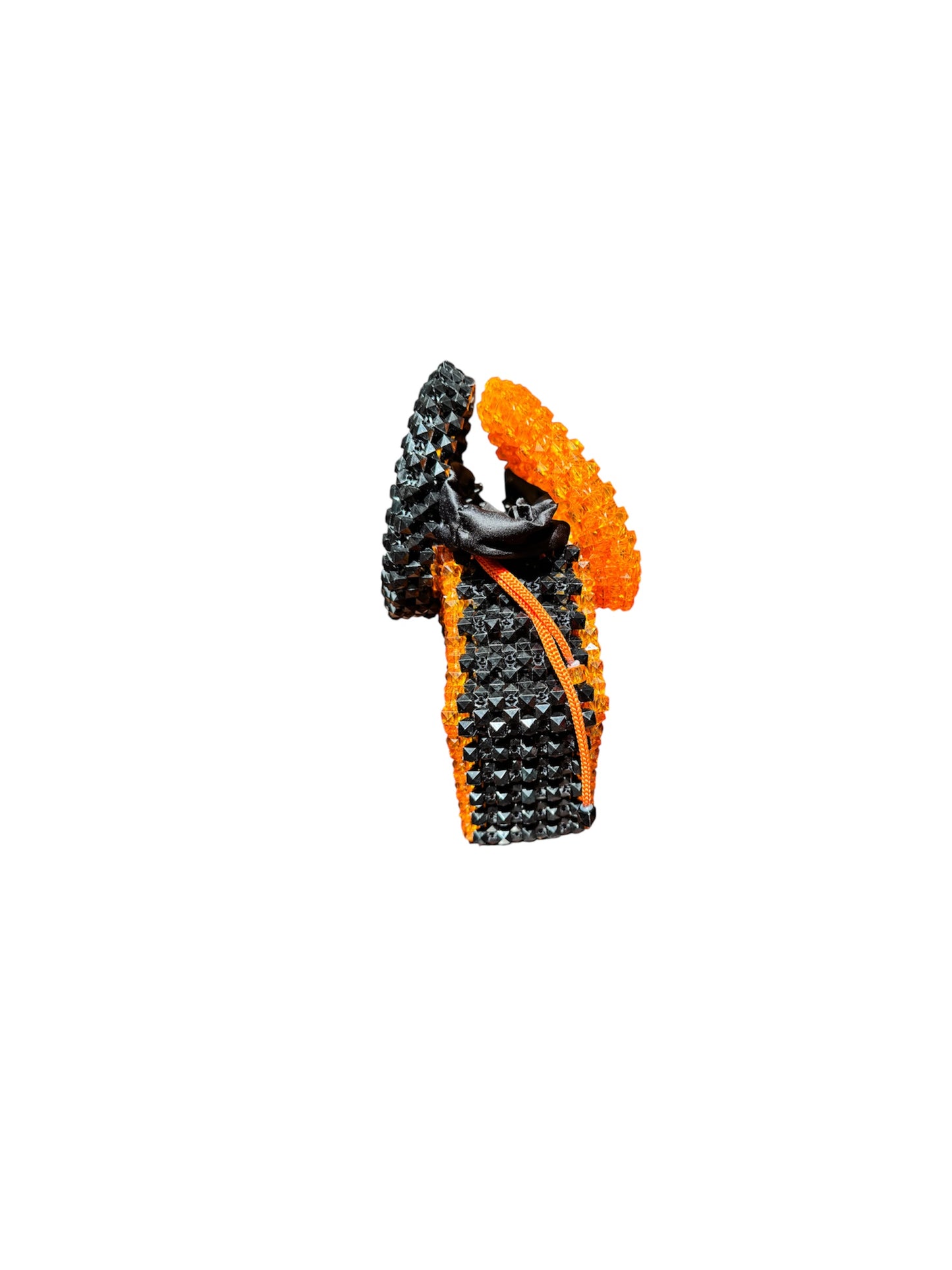 Sunburst African Beaded Drawstring Bag