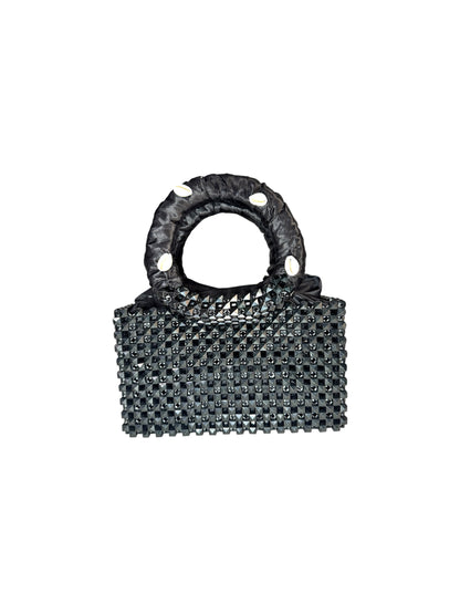 Elegant Handcrafted Bead Bag with Cowrie Adornments